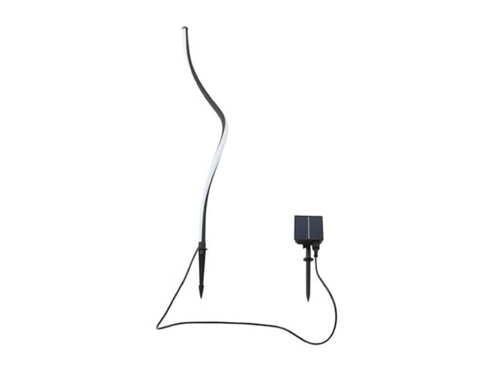 Lindby LED Solar Gartenlampe Erdspieß in schwarz matt, Erdspießlampe