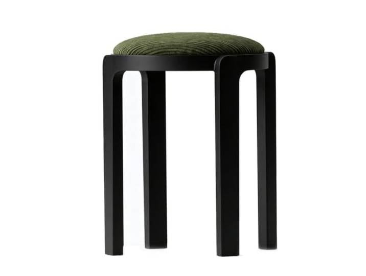 YDHFCD Stapelbarer Hocker mit gepolsterter Sitzfläche aus Massivholz Stapelbarer Holz-Hocker, gepolsterter runder Sitz, platzsparend, vielseitig.(Style 4)