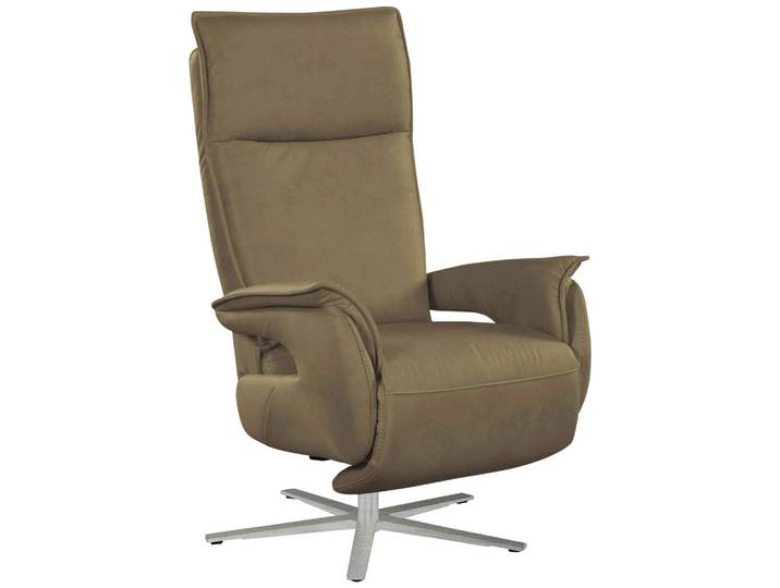 Cantus Relaxsessel, Olivgrün, Metall, 77x116x80 cm, Made in EU, Relaxfunktion, Wohnzimmer, Sessel, Relaxsessel