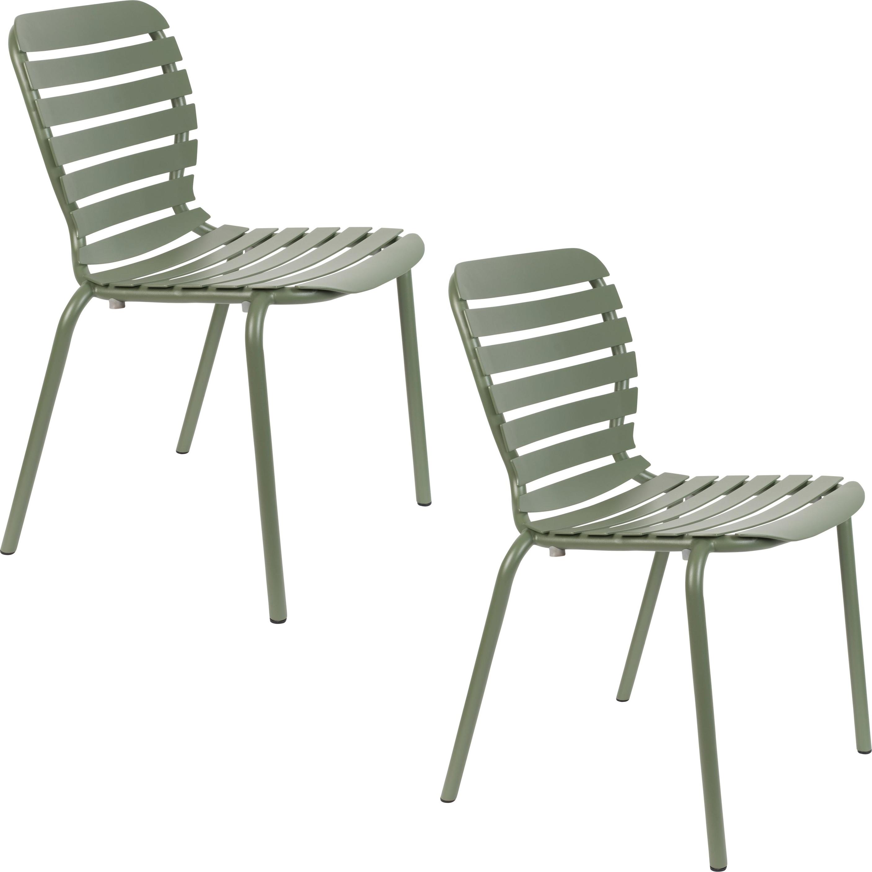 Zuiver Vondel Gartenstuhl Grün - 2 er Set