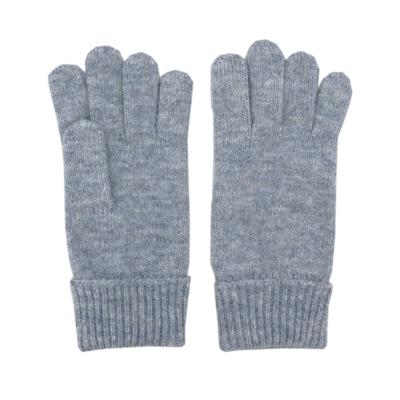 Strickhandschuhe CAPO, Damen, grau (midblau), Strick, Materialmix, Handschuhe, Fingerhandschuhe, super-softes Garn, Bündnchen, Einheitsgröße