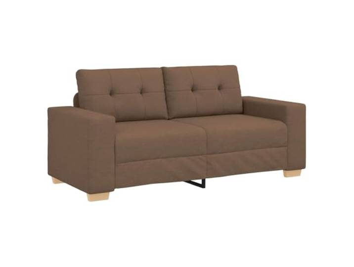KKgypkn Loveseat-Sofa Braun 180x77x82 cm Polyesterstoff Schaumstoffpolsterung, Sperrholz-Metall-Rahmen, vielseitig für Wohnzimmer, Schlafzimmer
