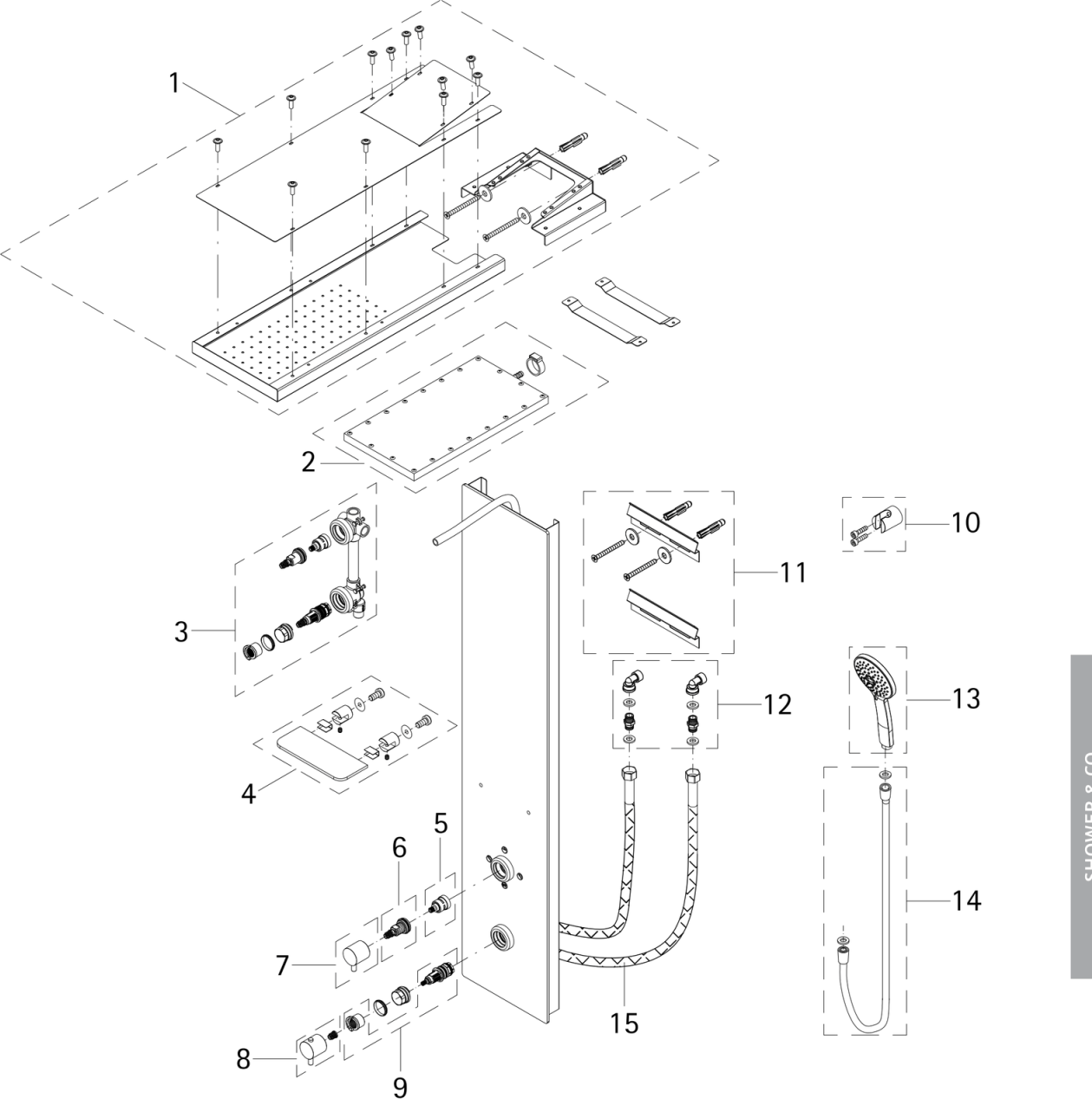 HSK Duschkabinenbau KG HSK Ersatzteile Thermostatkartusche, E98541-KT60 E98541-KT60