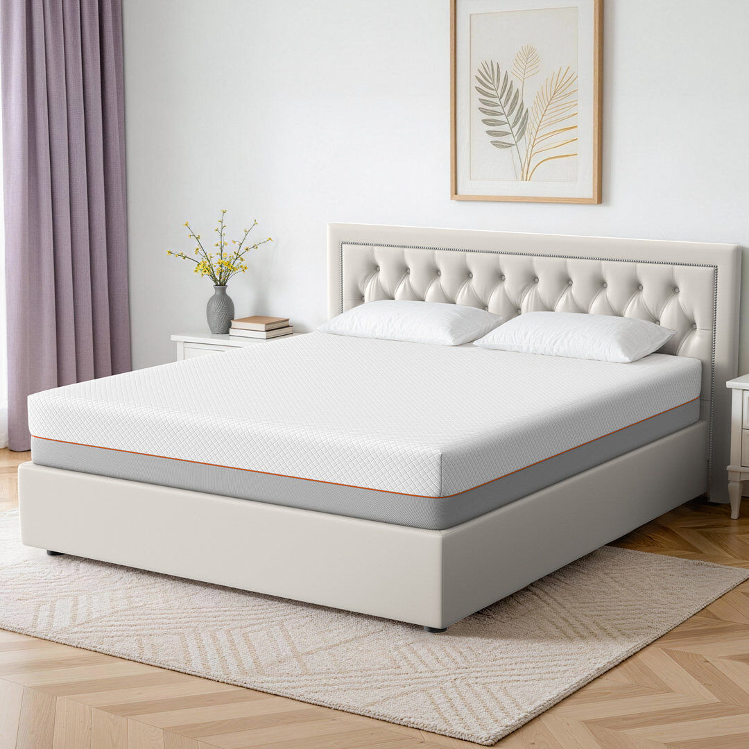 Rattrix 20cm Memory Foam Mattress, Medium Firm Mattress with Soft Skin-friendly Fabric for Breathable Comfort Sleep Small Double (4')