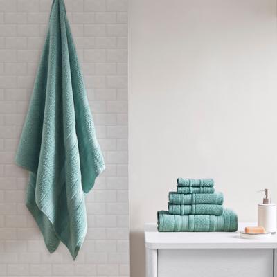 Madison Park Essential Madison Park Adrien 100% Cotton Quick Dry Anti-Microbial Super Soft 6-Piece Bathroom Towel Set