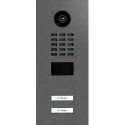 DoorBird D2202V IP Video Türsprechanlage DB 703, Edelstahl, pulverbeschichtet, seidenmatt