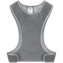 Funktionsweste ENDURANCE "Reflective Sports Vest (Salzmann)", Herren, Gr. L, silber (silberfarben), 100% Polyester, Westen Funktionsweste, für mehr Sicherheit und Aerodynamik