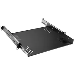 Adam Hall 19"" Parts 87556 - 19"" Rackwanne 1 HE mit Auszugsschienen