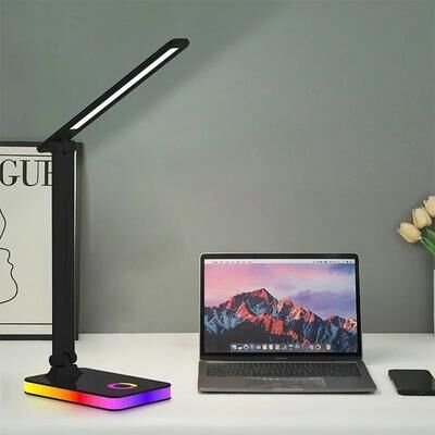 Uplifted Finds Modern Minimalist LED Eye Protection Task Lamp black