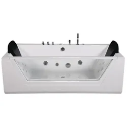 Jet-Line Whirlpool Spa Whirlwanne Badewanne weiss Vollausstattung Heizung Ozon LED