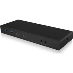 Icy Box IB-DK2245AC (USB-C, 13 Ports), Dockingstation + USB Hub, Schwarz