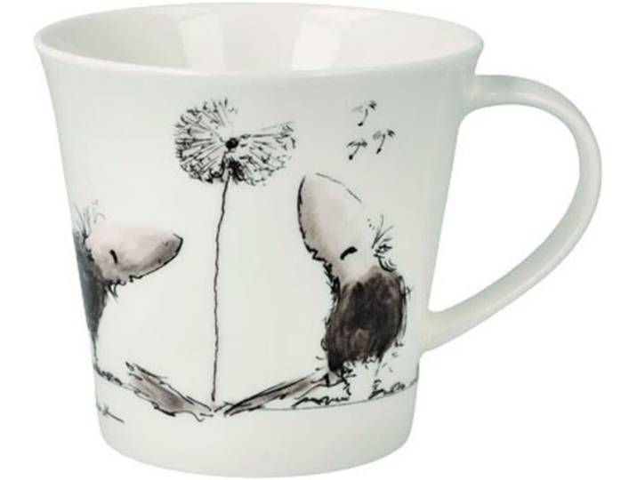 Tasse GOEBEL Peter Schnellhardt - Sommerspaziergang , weiss (bunt), B:10,5cm H:9,5cm, Fine China-Porzellan, Trinkgefässe, Tasse, Füllmenge 0,35l