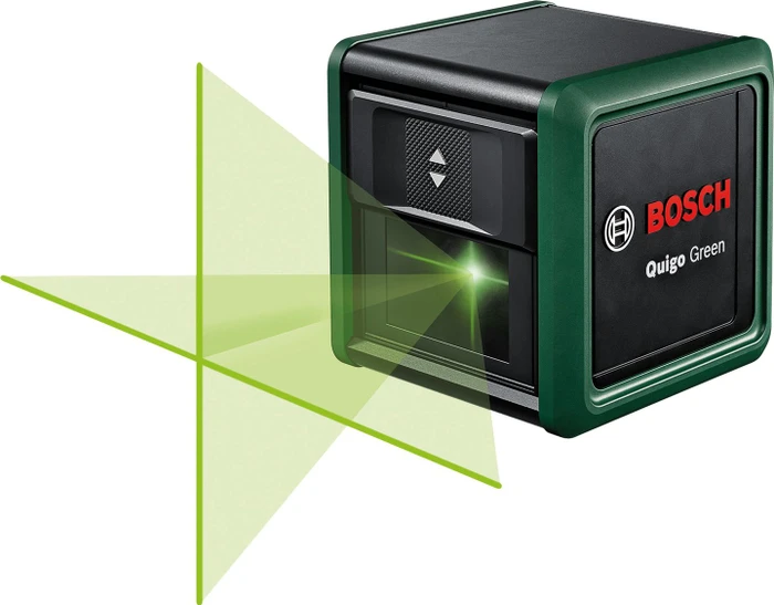 BOSCH Akku-Kreuzlaser Quigo Green, Stativ 110 cm 0.603.663.CZ1 (2 × AAA)