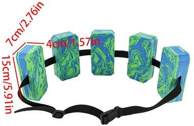 Shop Station Adjustable Swim Training Belt EVA Water Aerobics Belt For Pool Fitness & Swim Support green