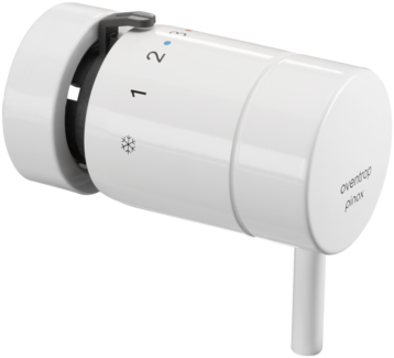 Oventrop Einhebel-Thermostat 1012176 mit Klemmverbindung, ohne Nullstellung, weiß