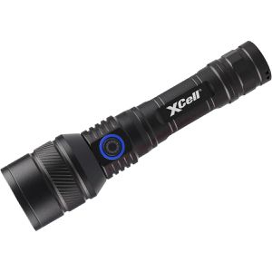 XCell Taschenlampe Lunalux PRO, LED, aufladbar, 1.400 Lumen, 16,7 cm, wasserfest