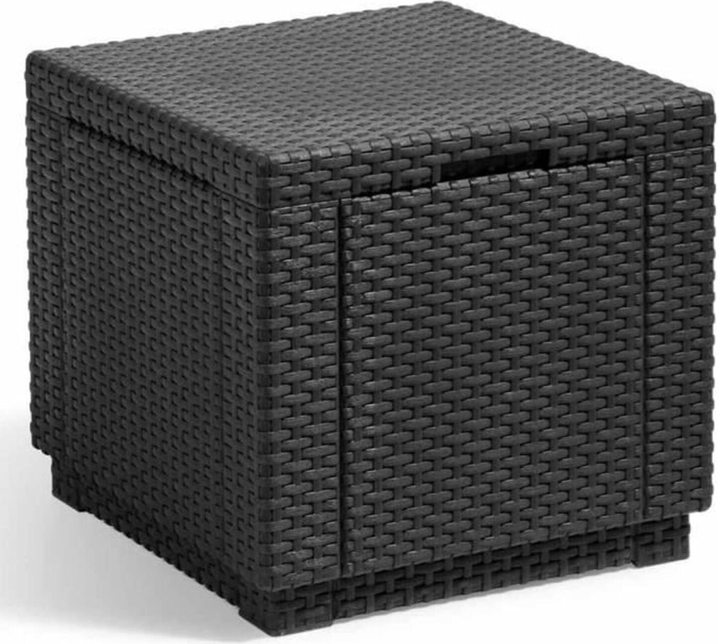 Keter Cube Graphite Storage Ottoman 213816 422801
