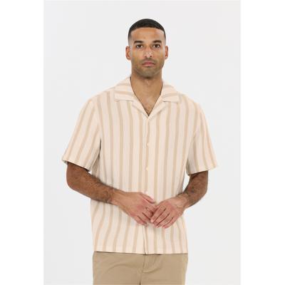 Outdoorhemd NOU "Puth", Herren, Gr. XXL, US-Größen, beige, 60% Baumwolle, 40% Polyester, gestreift, normal, ohne Ausschnitt, Hemden, aus atmungsaktivem Material