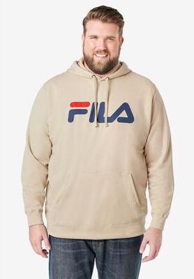 Men's Big & Tall FILA® Logo Hoodie by FILA in Neutral (Size 2XL)