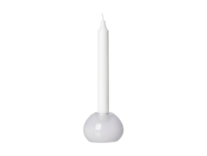 ERNST Bougeoir en verre Ernst Ø7,5 cm Blanc