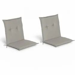NIEDERLEHNERAUFLAGE Loft NL 100x50x6cm Hellgrau (2tlg)