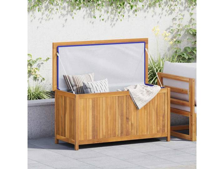 vidaXL Gartenbox 114x50x58 cm Massivholz Teak