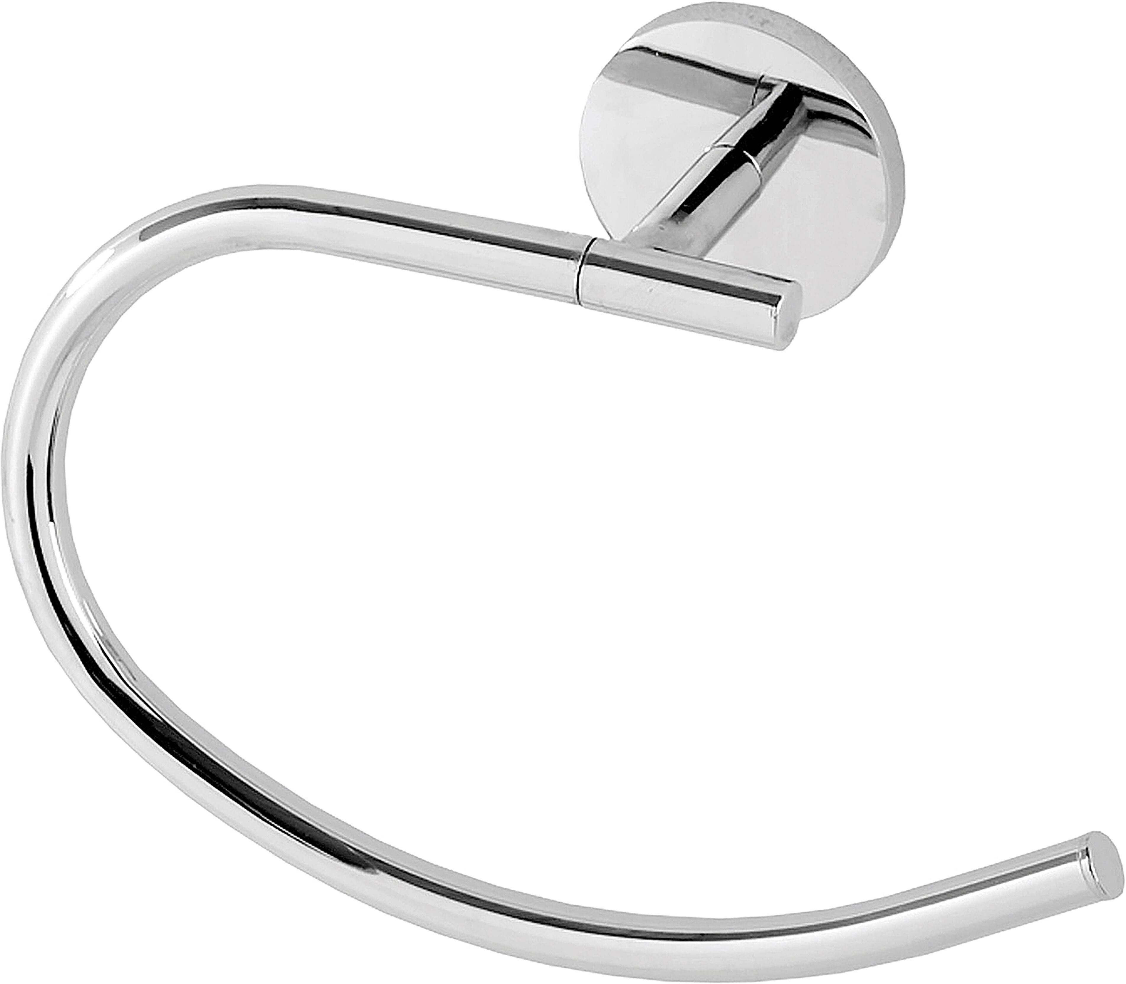 Tecnomat PORTASALVIETTE APERTO SERIE BORA IN ZINCO CROMATO FISSAGGIO A MURO