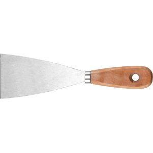 kwb Spachtel 0296-00, Breite 60mm, Malerspachtel aus Stahl, mit Holzgriff