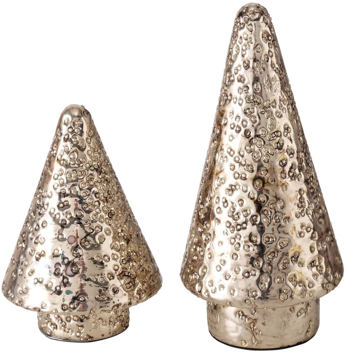 Boltze 2-delige set decoratieve standaards Zernes voor winter en kerst