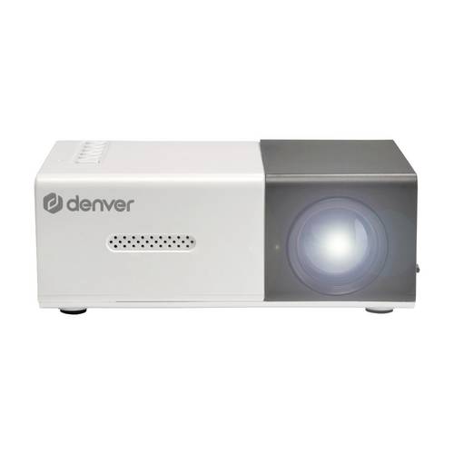 Denver PR-1000 - Mini Beamer Full HD 1080p LED Projektor Tragbar mit HDMI USB MicroSD Heimkino bis 60 Zoll