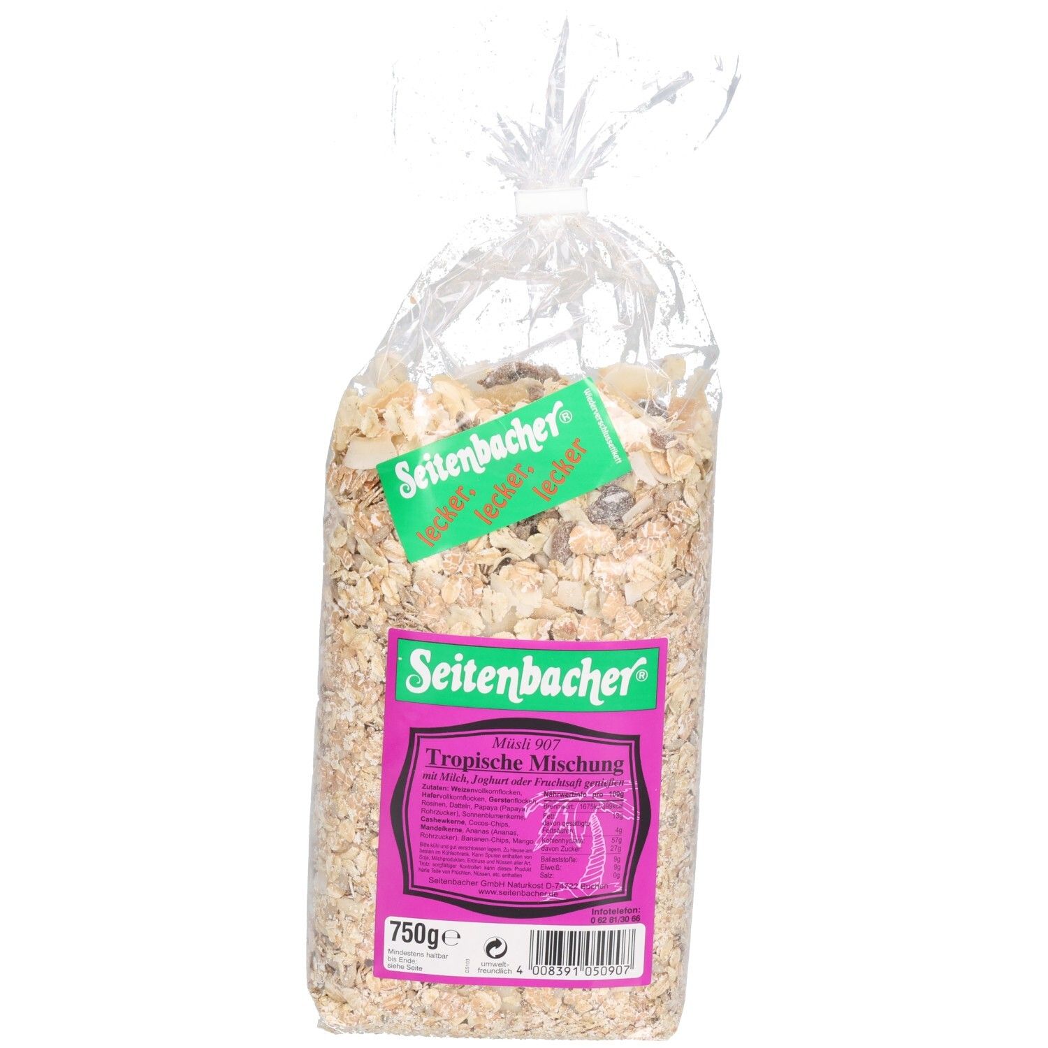 Seitenbacher Sb.-Tropische-Mischung 750 g Müsli
