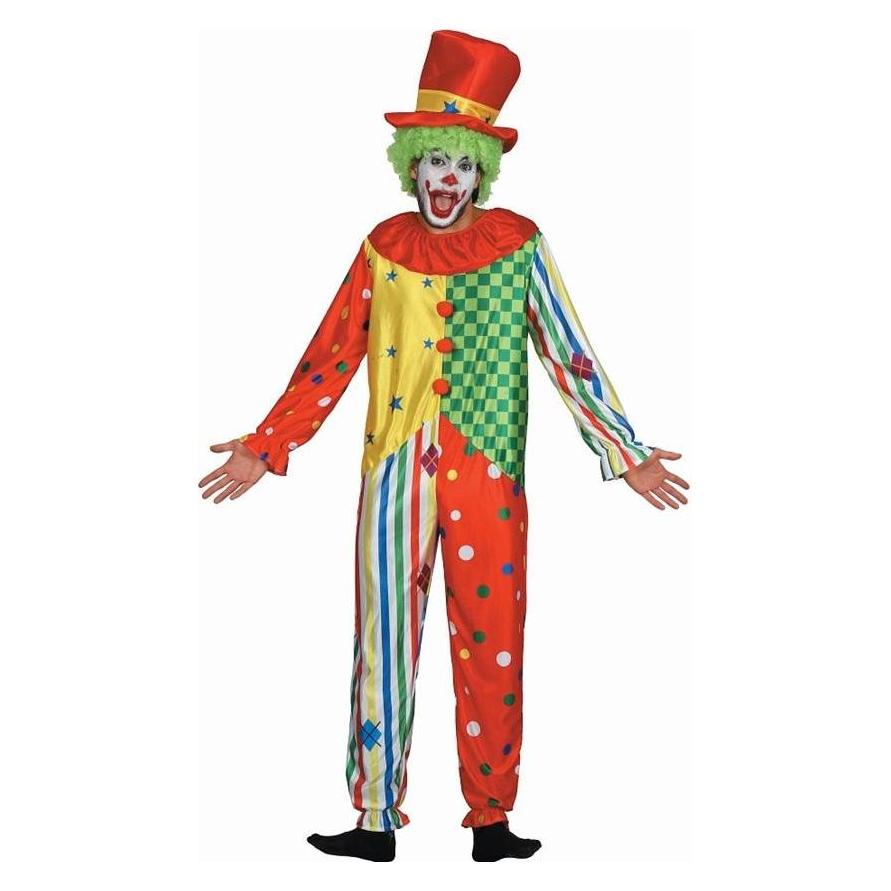 GoDan Buntes Clownkostüm für Erwachsene, Grösse 52 (52) (58221852)
