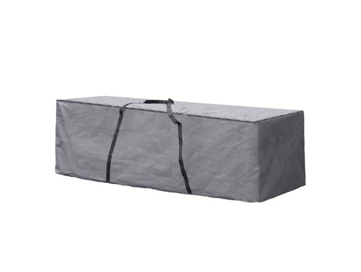 Perel Beschermhoes voor tuinkussens 200 x 75 x 60 cm, waterafstotende XL-opbergtas voor buiten, UV-bestendige kussenhoes met handgrepen, stevige weerbestendige opbergzak voor loungekussens