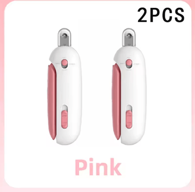 Inspire Curations SafeTrim Pro Adjustable Pet Nail Clipper For Cats & Small Dogs pink 2pcs