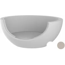 Vondom »ULM« Outdoor Mond Daybed Lackiert Hochglanz / Ecru mit Bezug Silvertex Ecru 0009