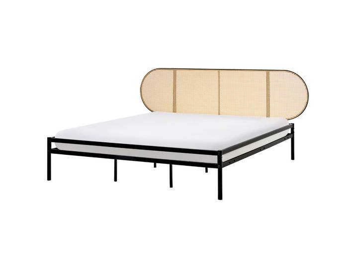 BETT mit Lattenrost 180/200 cm Hellbraun Boulin