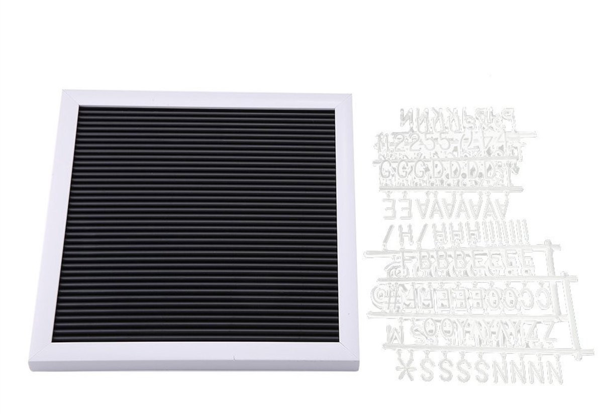 Dailygoods Creatief Decoratiebord met Letters en Cijfers van Hoogwaardig Plastic