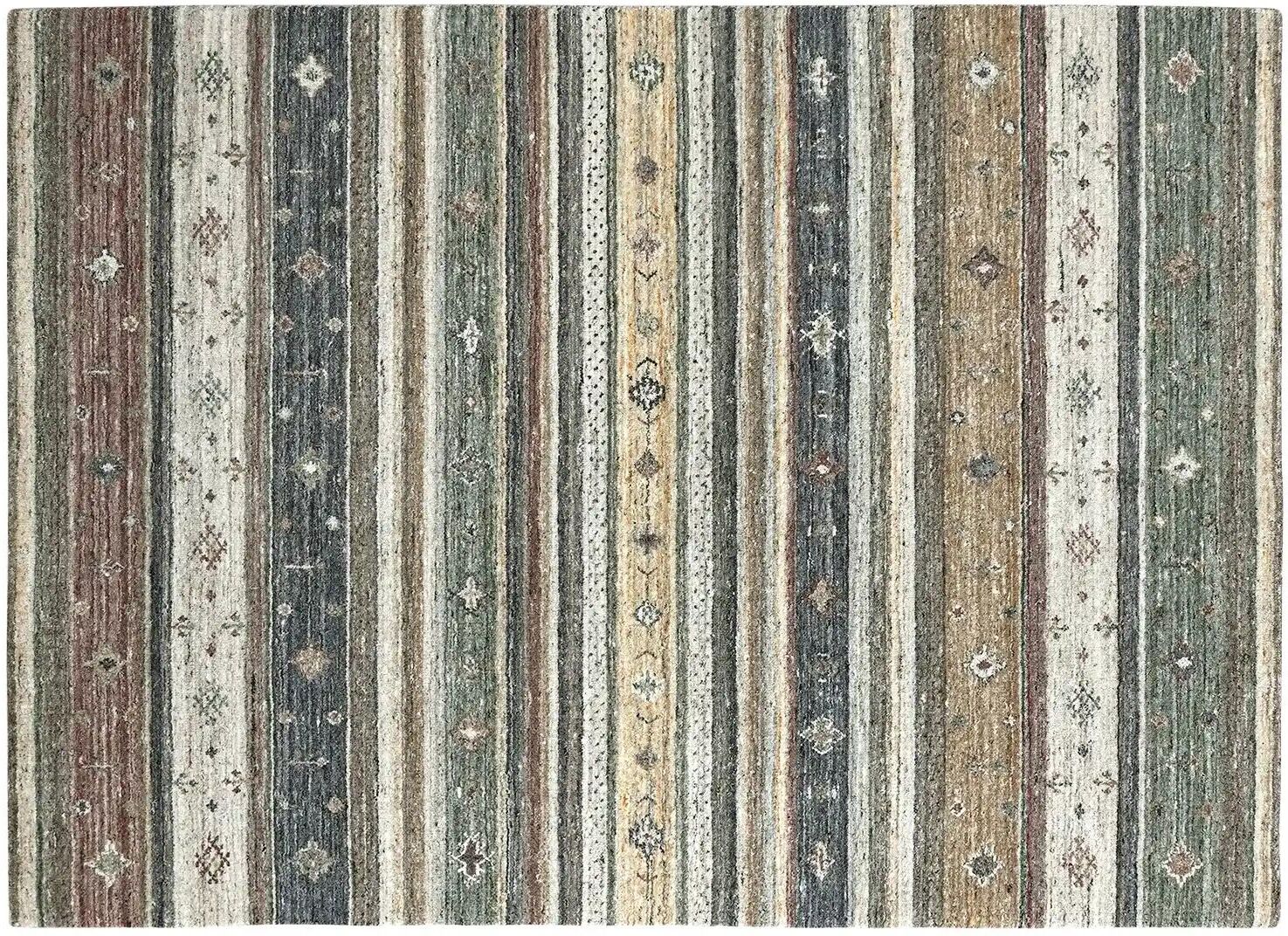Höffner Handtuft-Teppich  Austin ¦ mehrfarbig ¦ Wolle ¦ Maße (cm): B: 90