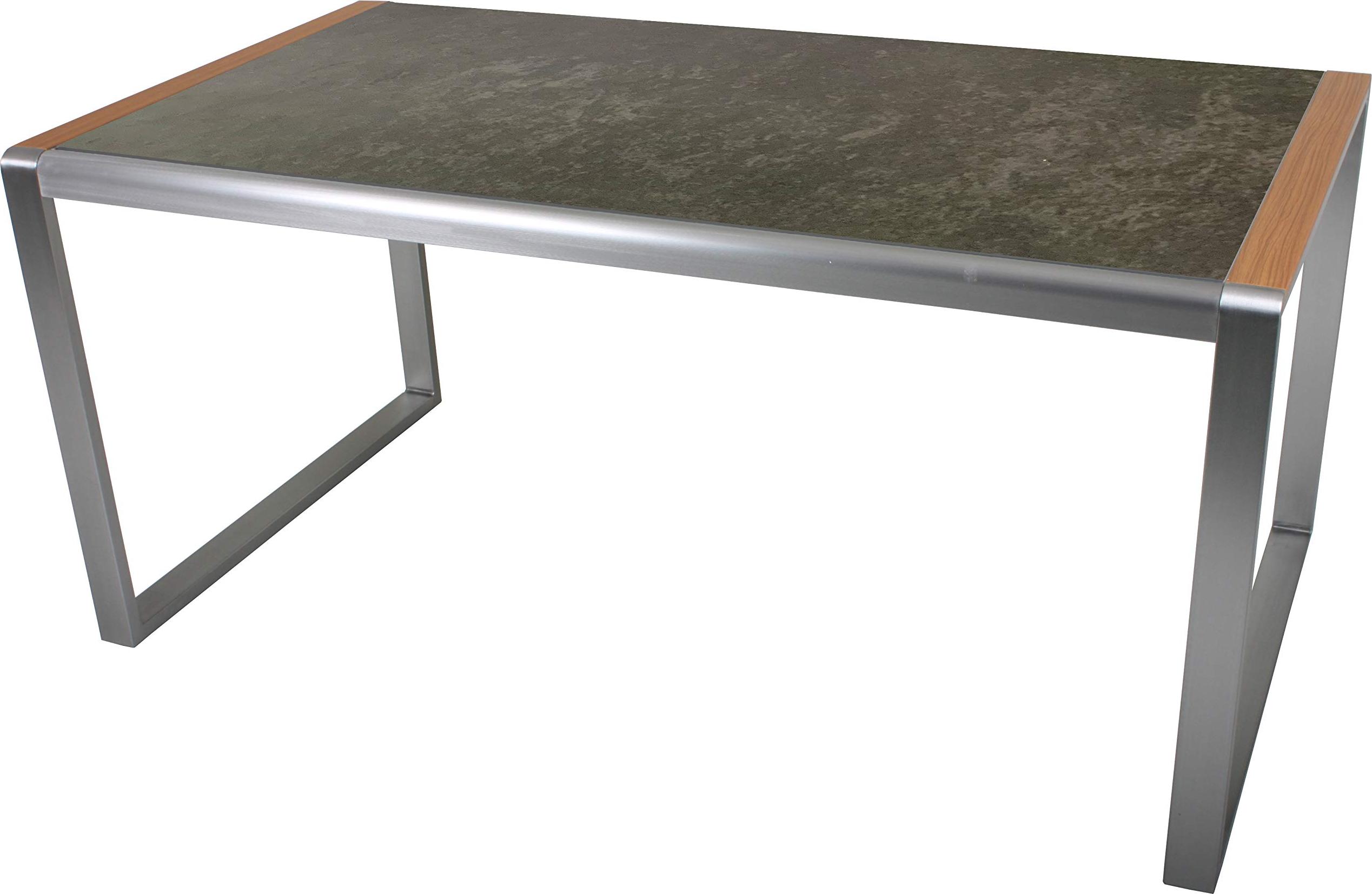 Gartentisch ERIKA - Kunststoff, Teakbraun, 160x90x74cm | Terrassentisch Wetterfest Outdoor Tisch