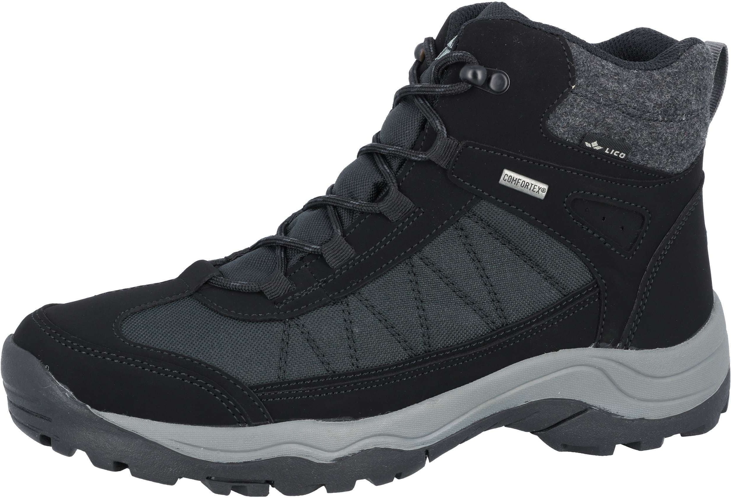 Winterstiefel LICO "Winterboot Randers", Herren, Gr. 37, schwarz, Synthetik, Schuhe Winterstiefel schwarz 37