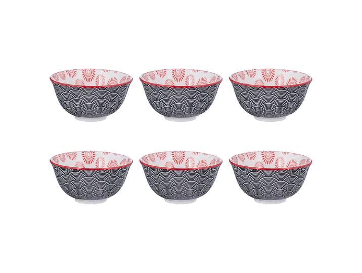 Schale ORNAMENTS 6er-Set Ø 11cm Rot/Rot