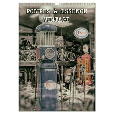 POMPES À ESSENCE VINTAGE (Calendrier mural 2026 DIN A3 horizontal), CALVENDO calendrier mensuel