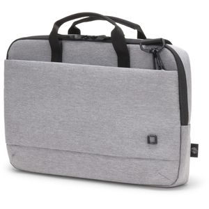 Dicota Laptoptasche Eco Slim Motion, hellgrau, wasserabweisend, recyceltes PET, bis 15,6 Zoll