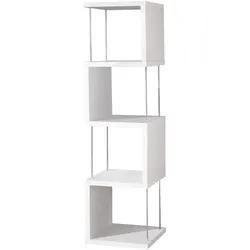 REGAL Elga 33x33x126 aus Holzwerkstoff in der Farbe weiß matt