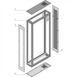 nVent SCHROFF 10130227 19 Zoll Netzwerkschrank-Rahmen