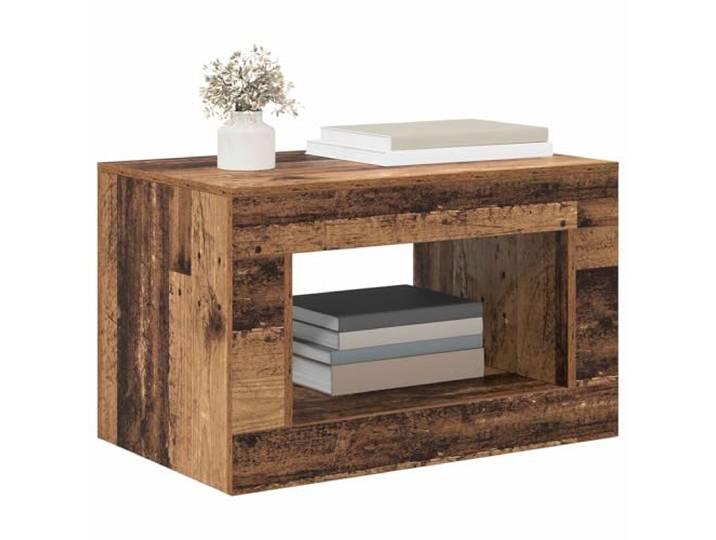 KTHLBRH Couchtisch aus altem Holz, 80,5 x 50 x 50 cm Elegantes Design, vielseitige Verwendung, robuste Konstruktion, einfache Montage, für Wohnzimmer oder Arbeitszimmer