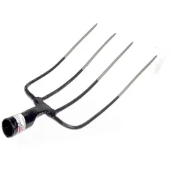 TRIZERATOP Dunggabel, Heugabel, Streugabel, Mistgabel 4 Zinken ohne Stiel 32x22cm