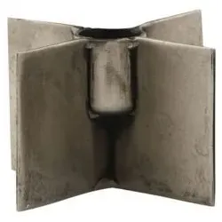 House Doctor Kerzenständer Wing, 5 x 2,5cm, für Ø1,2cm Kerzen, metallisch