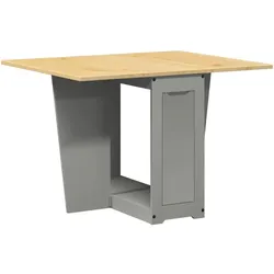vidaXL Butterfly-Esstisch Klappbar Corona Grau Massivholz Kiefer