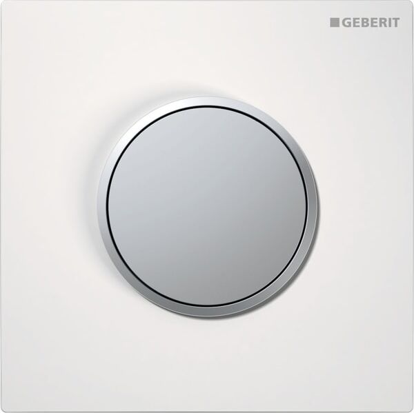 Geberit Hytouch Sigma 10 commande d'urinoir 116015KL1 pneumatique, blanc / chromé mat